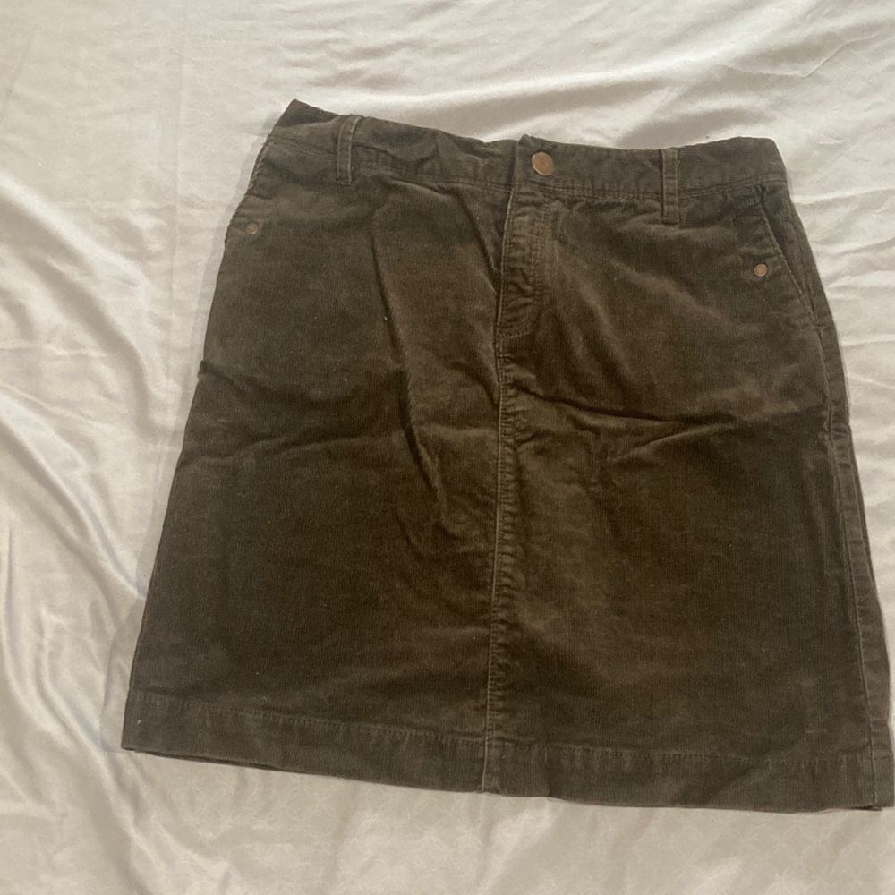 Corduroy mini skirt